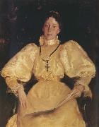 William Merritt Chase Golden noblewoman oil